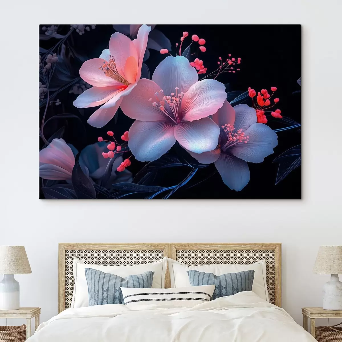 Pilt Lilled koos neoonvärvi imitatsiooniga s41857