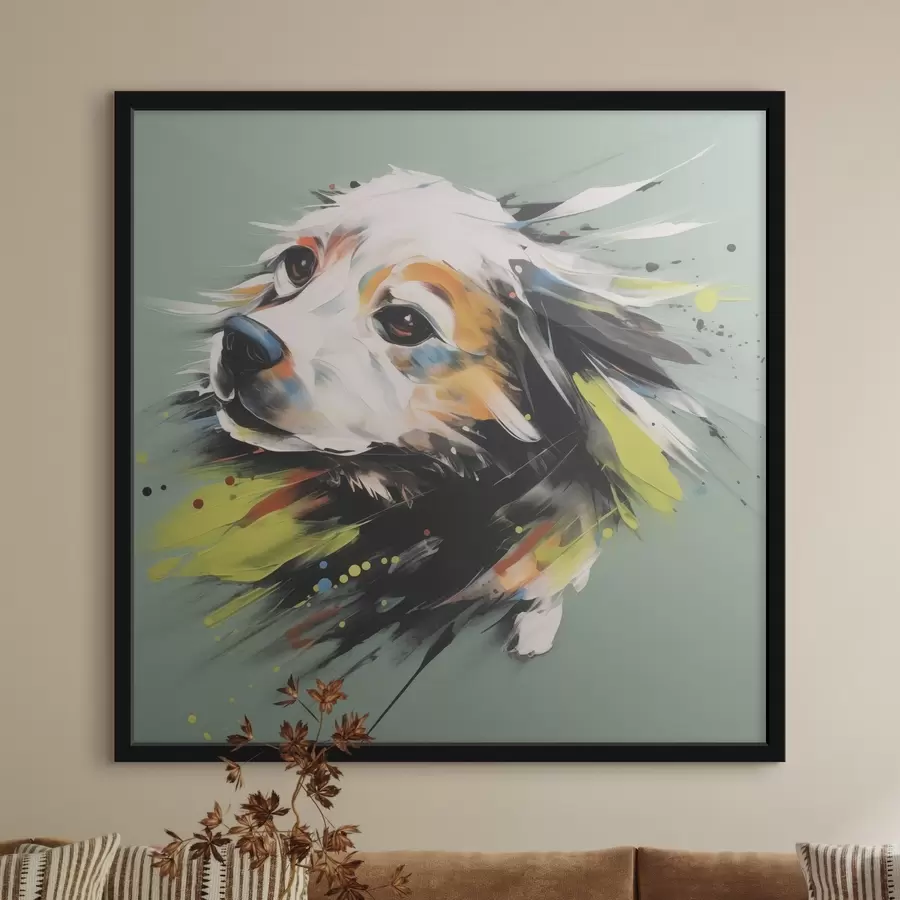 Fototapeedid Koera abstraktne smitatsioonimaal f41937