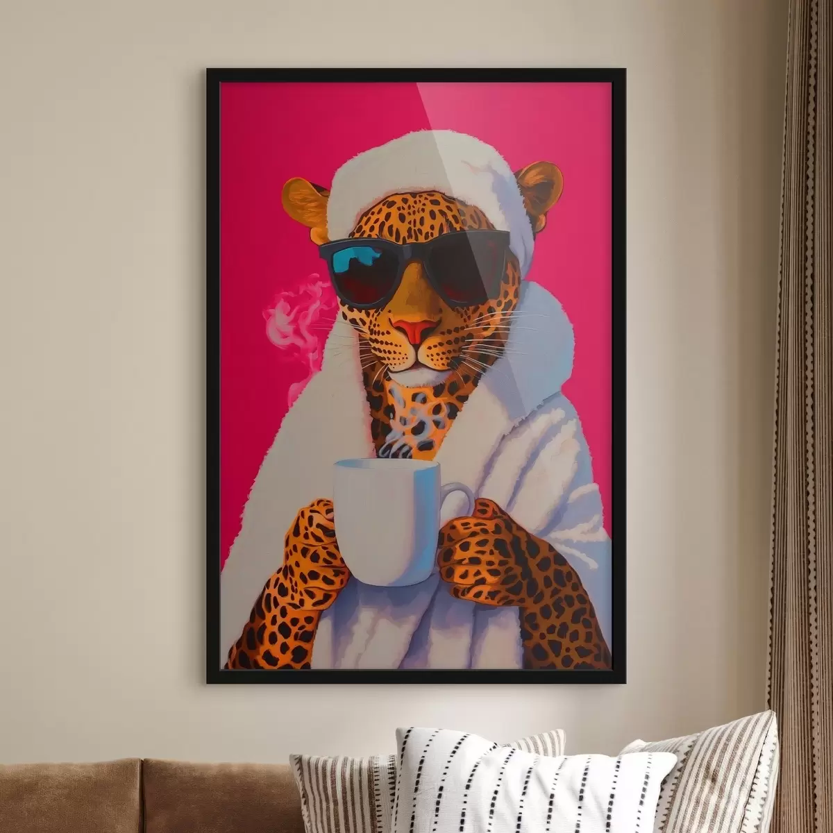 Plakat Lõõgastav leopard f41924