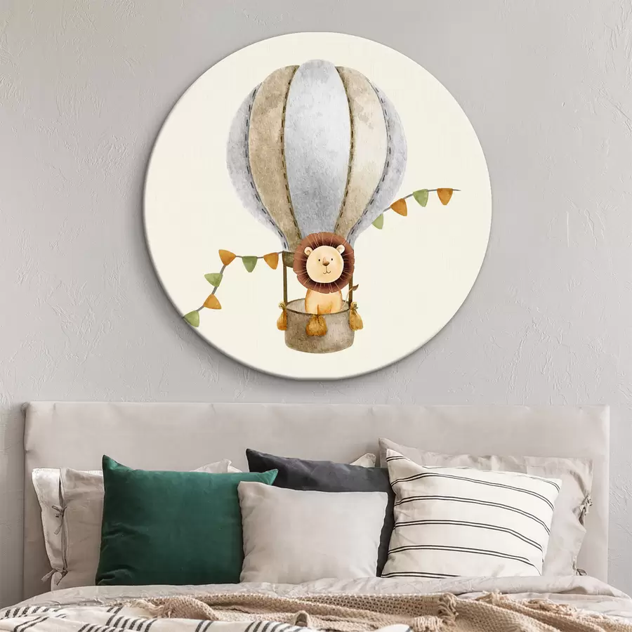 Fototapeedid Lõvipoeg õhupallis r37914