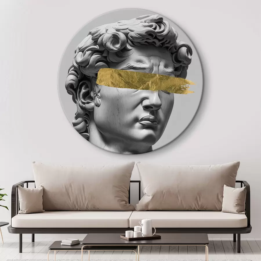 Pilt Moodne skulptuur Taavetist suletud silmadega r26129