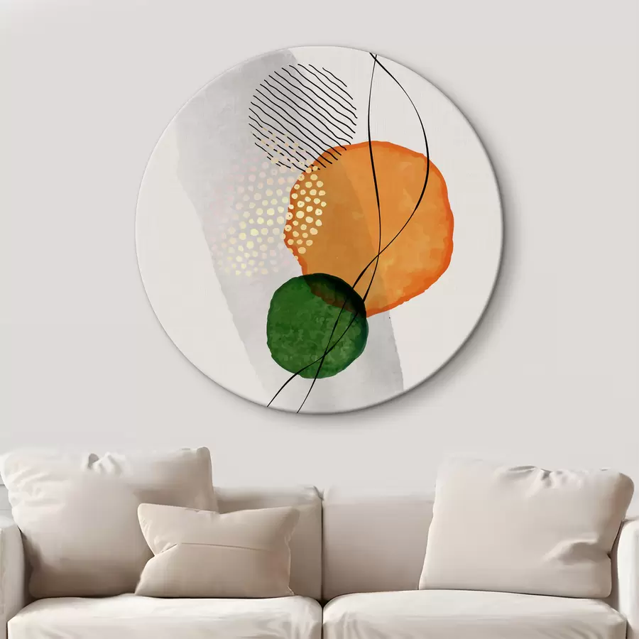 Pilt Abstraktne harmoonia: Ringid, jooned ja elujõuline voolamine r35932