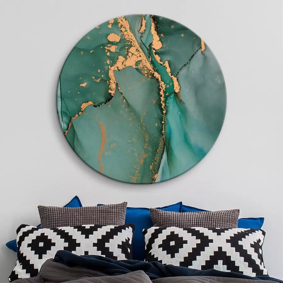 Fototapeedid Abstraktne marmorist roheline jõe voolu r35859