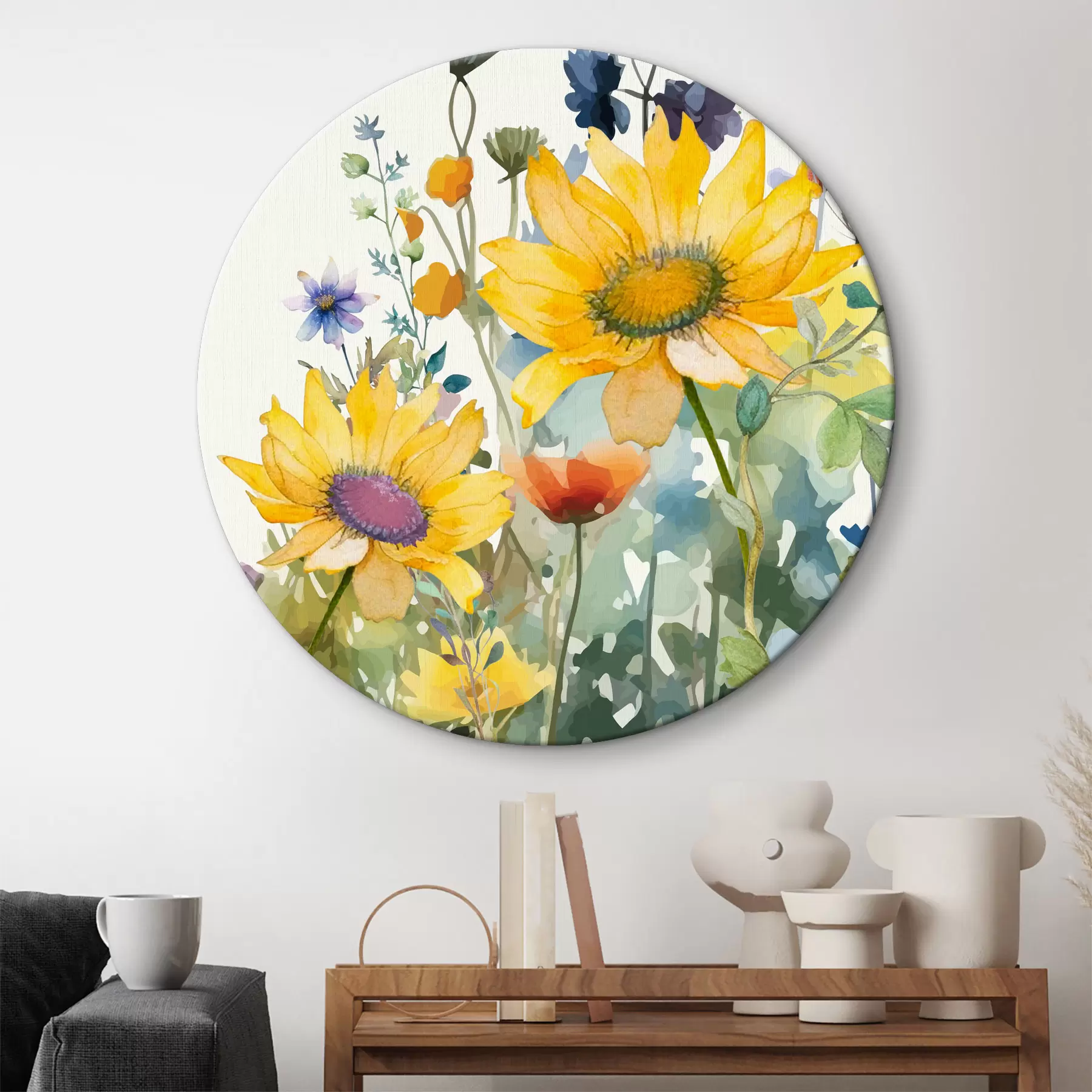 Pilt Värvilised akvarellid metslilled r39338