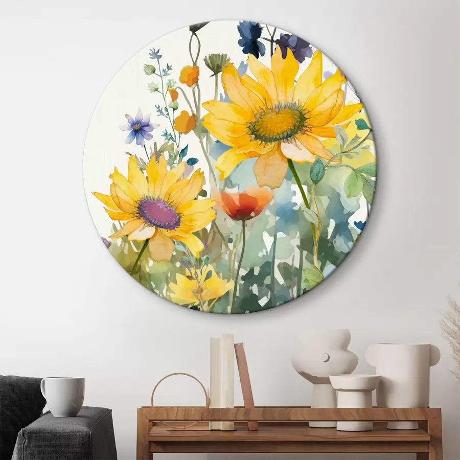 Pilt Värvilised akvarellid metslilled r39338