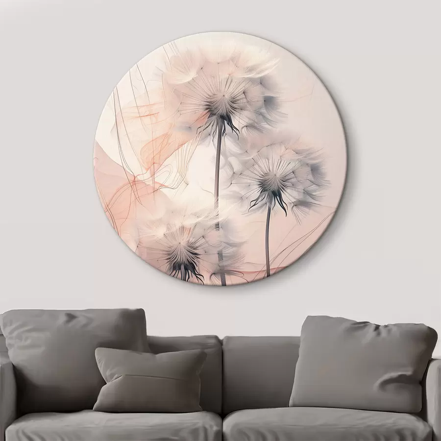 Pilt Õrnad võililled abstraktsel taustal r39199