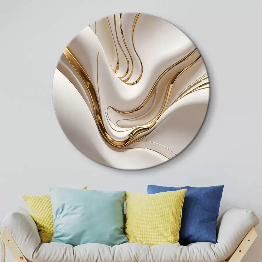 Pilt Voolavad valged abstraktsed kujundid, mis meenutavad vedelat või sulatatud metalli, dünaamiline kompositsioon r38767