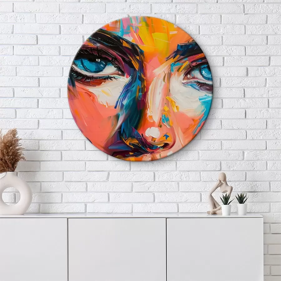 Pilt Tüdruku nägu värvides r39883