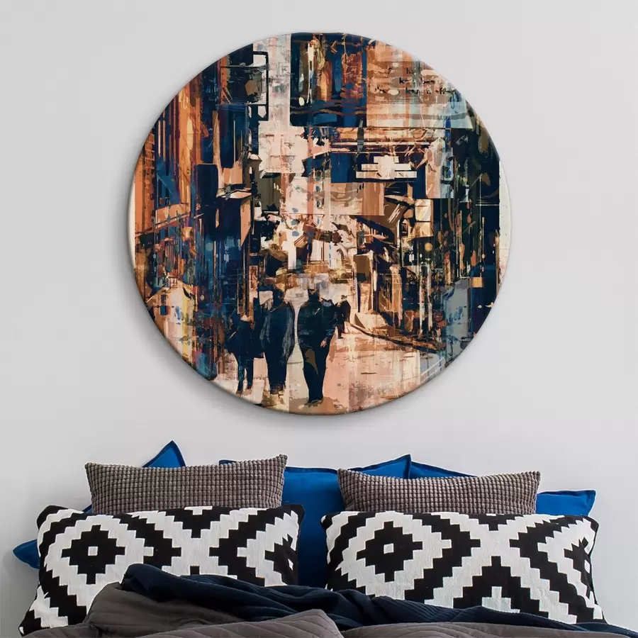 Pilt Moodne abstraktsioon grunge hõivatud linnatänaval Ameerikas r37081