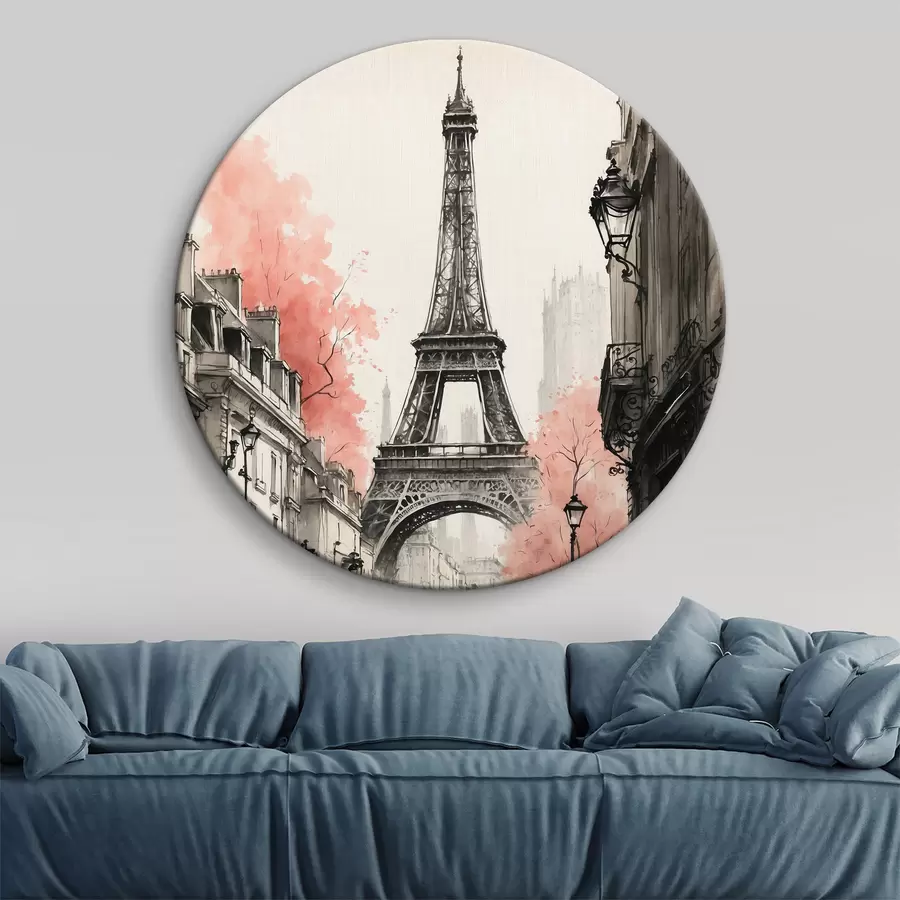 Pilt Eelmise sajandi Pariis must-valgetes värvides r38178