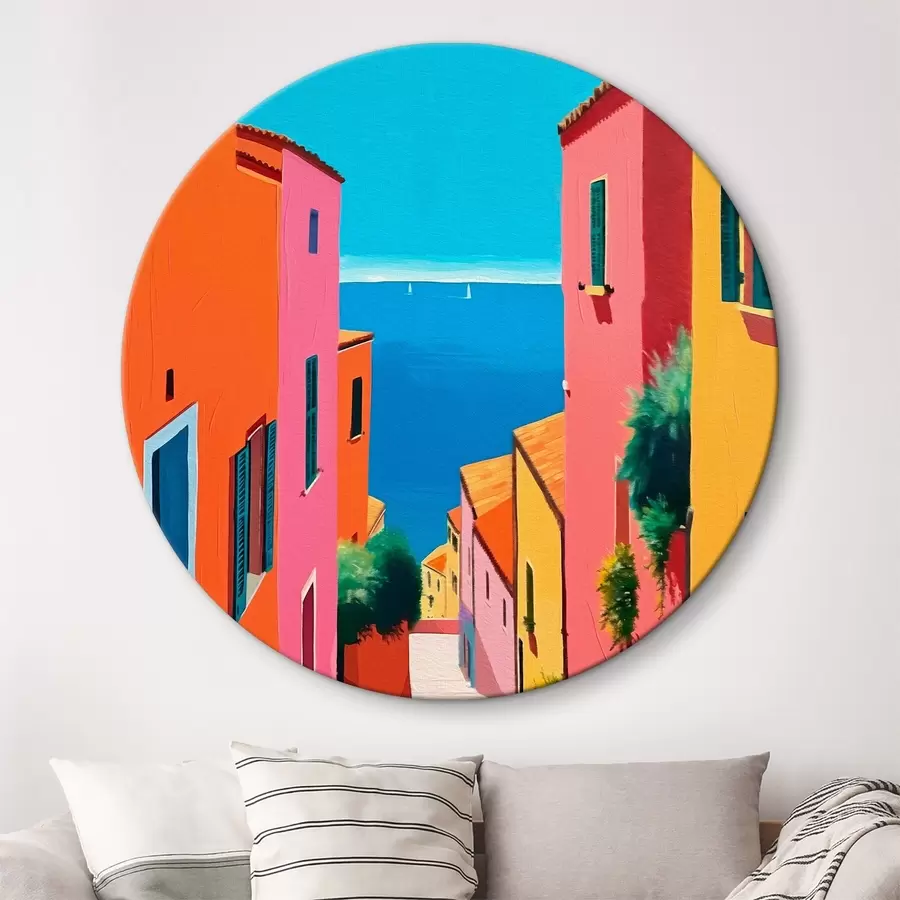 Pilt Merevaade ja valgusküllane tänav r39579