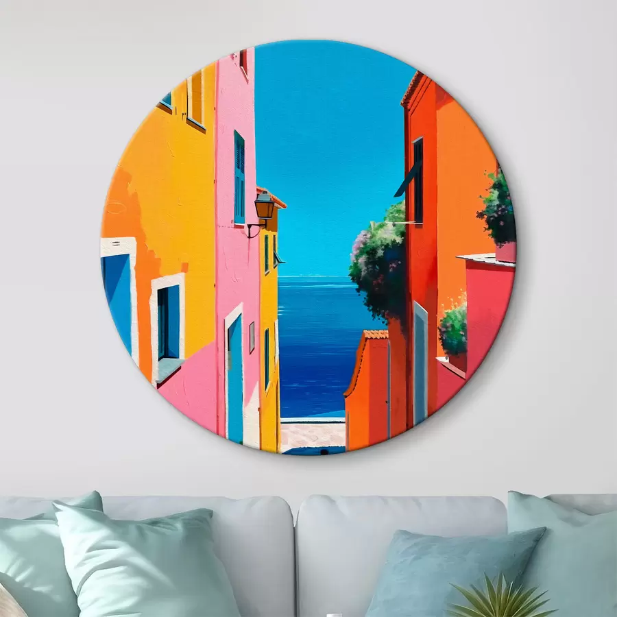 Pilt Merevaade ja valgusküllane tänav r39582