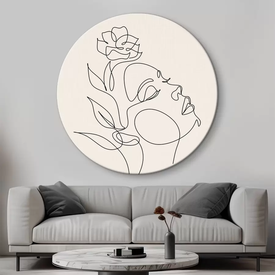 Pilt Naise nägu, abstraktsioon, joon, looduslik r38011