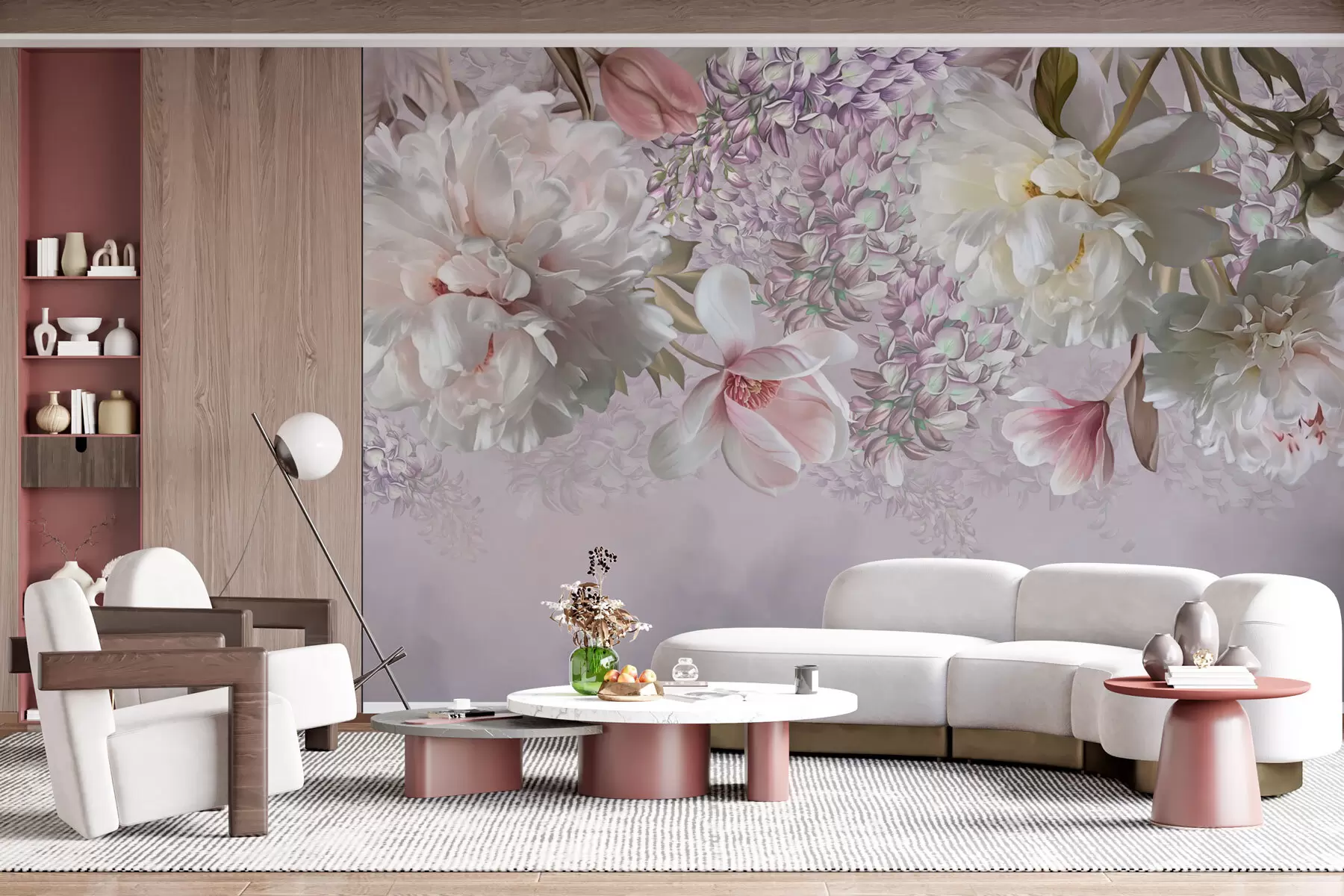 Fototapeedid Suured pioonid, roosid, tulbid, suured lilled w02406