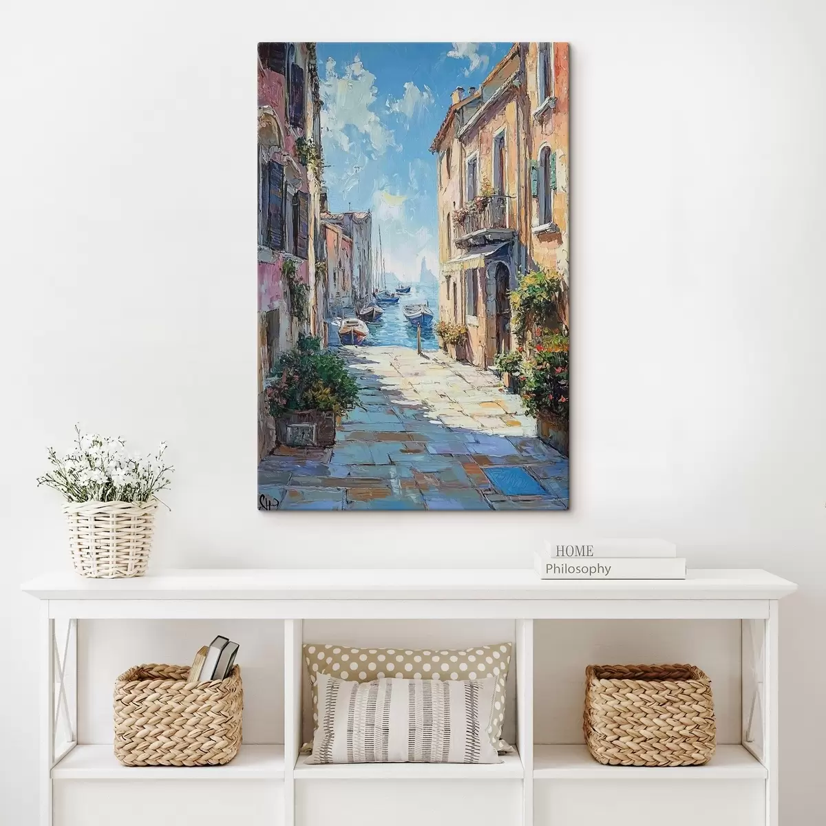 Pilt Veneetsia tänav õlivärvi stiilis s42003