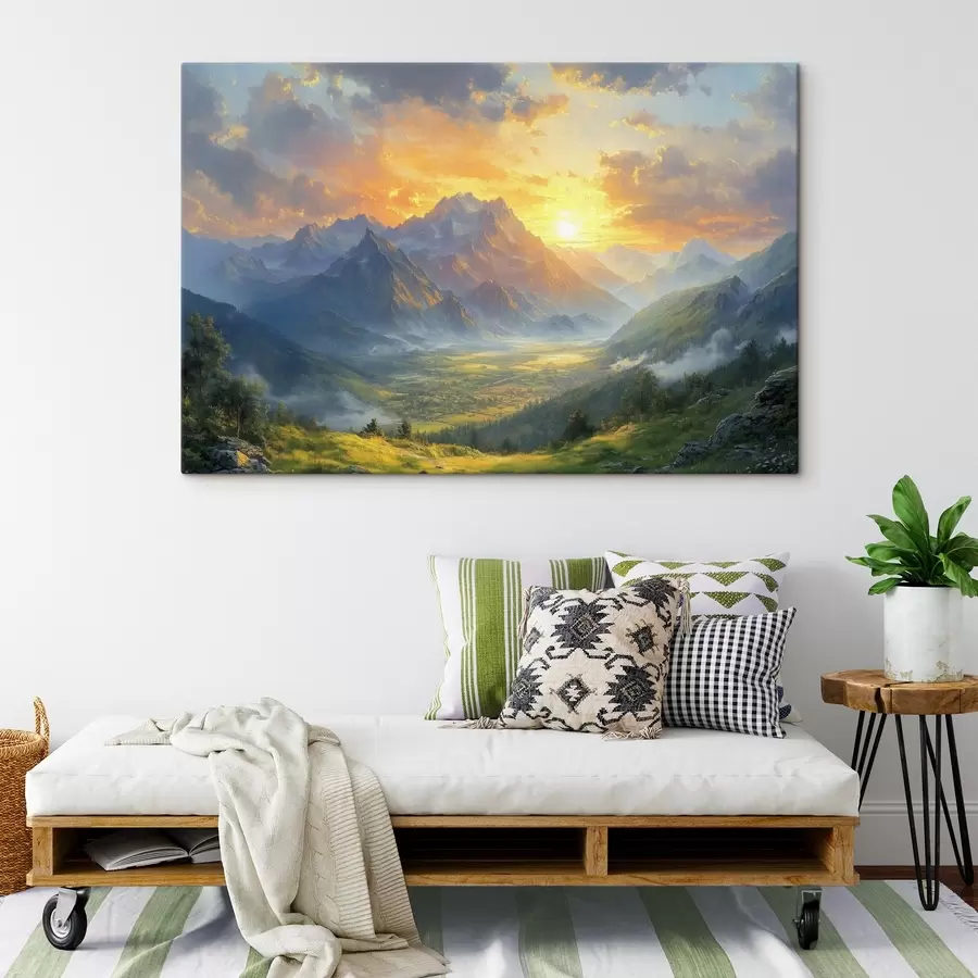 Pilt hommikupoolik mägedes s42004