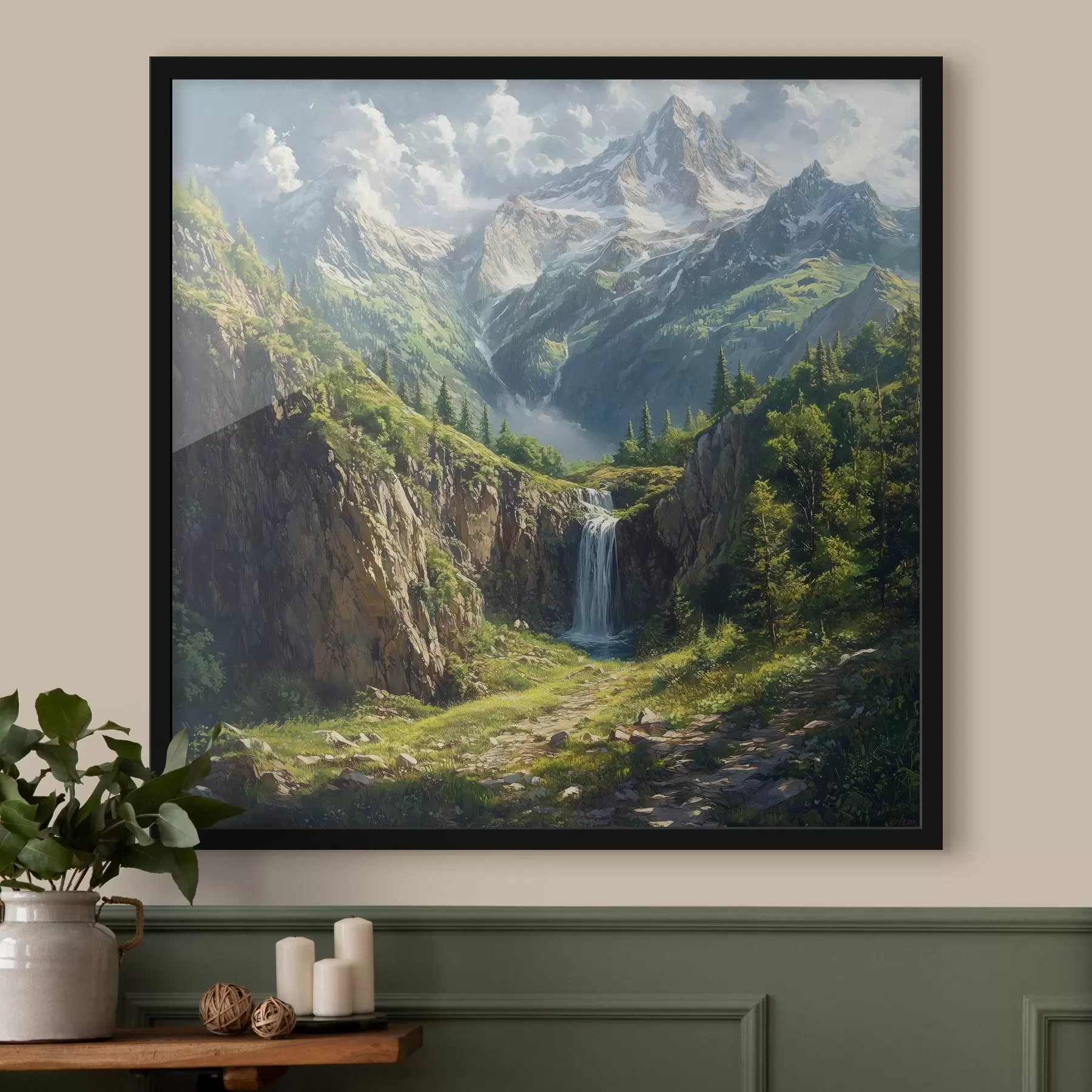 Fototapeedid mäed ja juga f42020