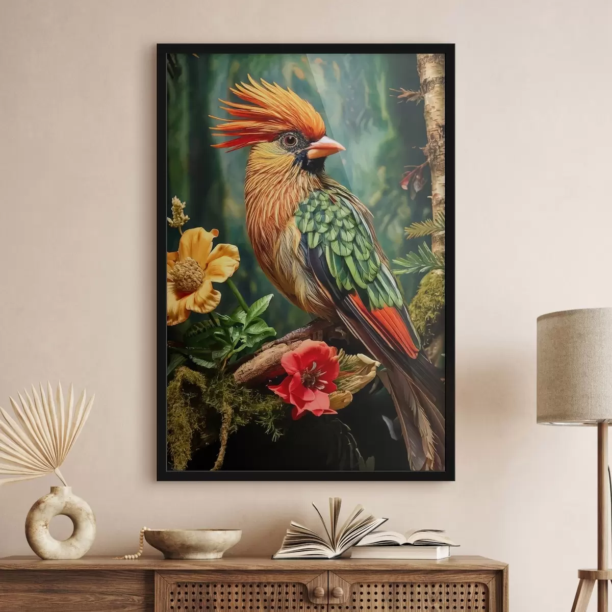 Plakat särav lind oksal f42028