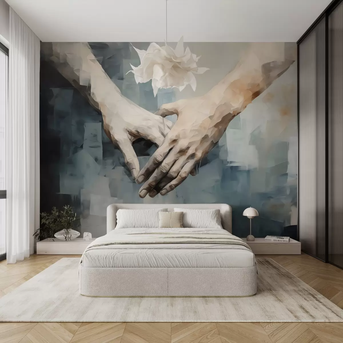 Fototapeedid Käte imitatsiooni maalimine w02433