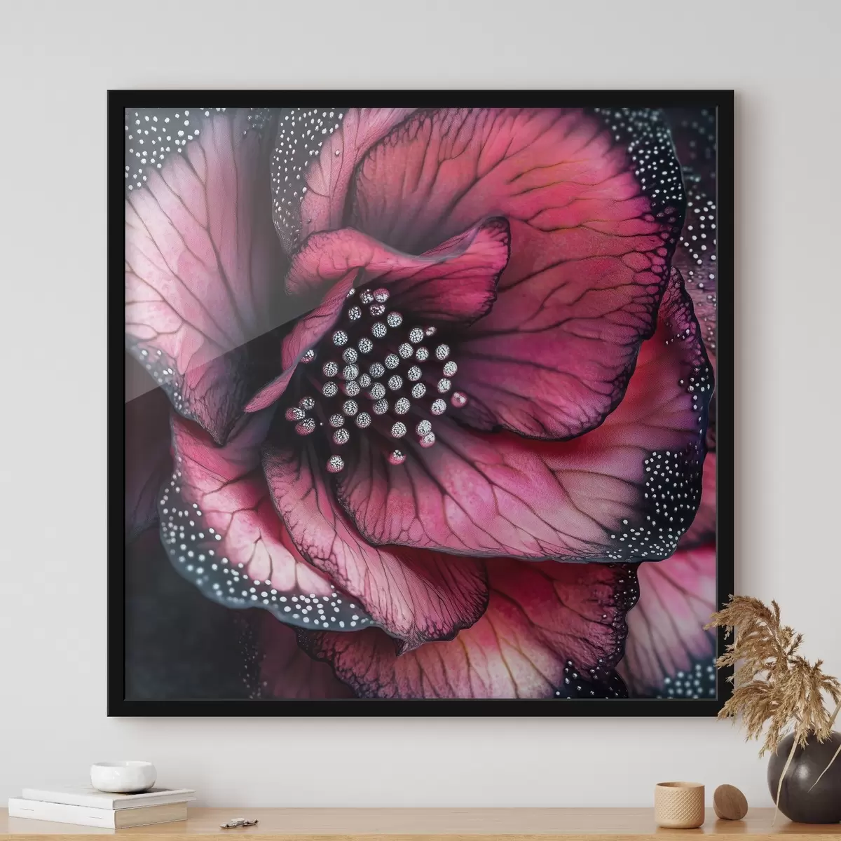 Plakat Luksuslik begoonia punastes ja roosades toonides f41977