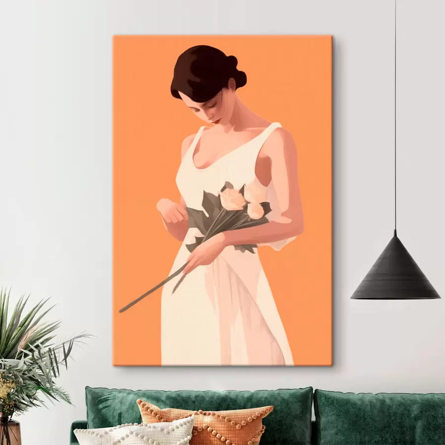 Pilt Tüdruk ja lilled s41798