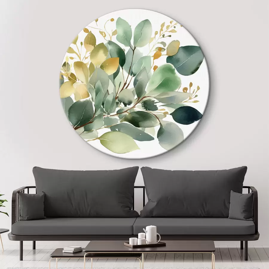 Pilt Eukalüpti okste kimp akvarellistiilis r36365