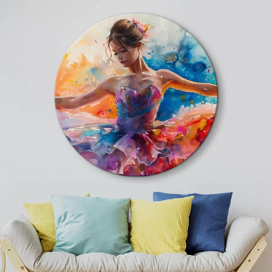 Fototapeedid Tüdruku baleriini akvarellpilt r38466