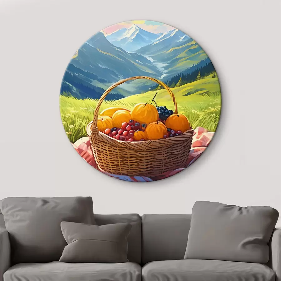 Pilt puuviljakorv mägede heinamaal r38654