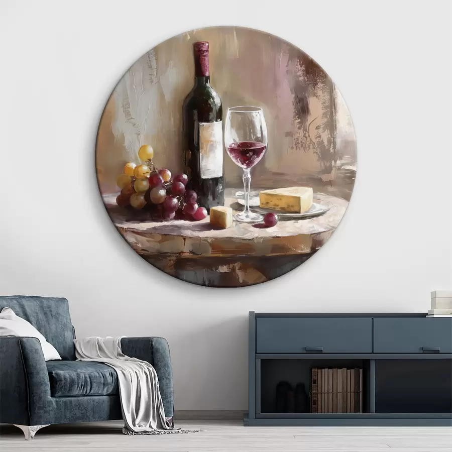 Pilt Natüürmort viinamarjade ja veiniga r38796