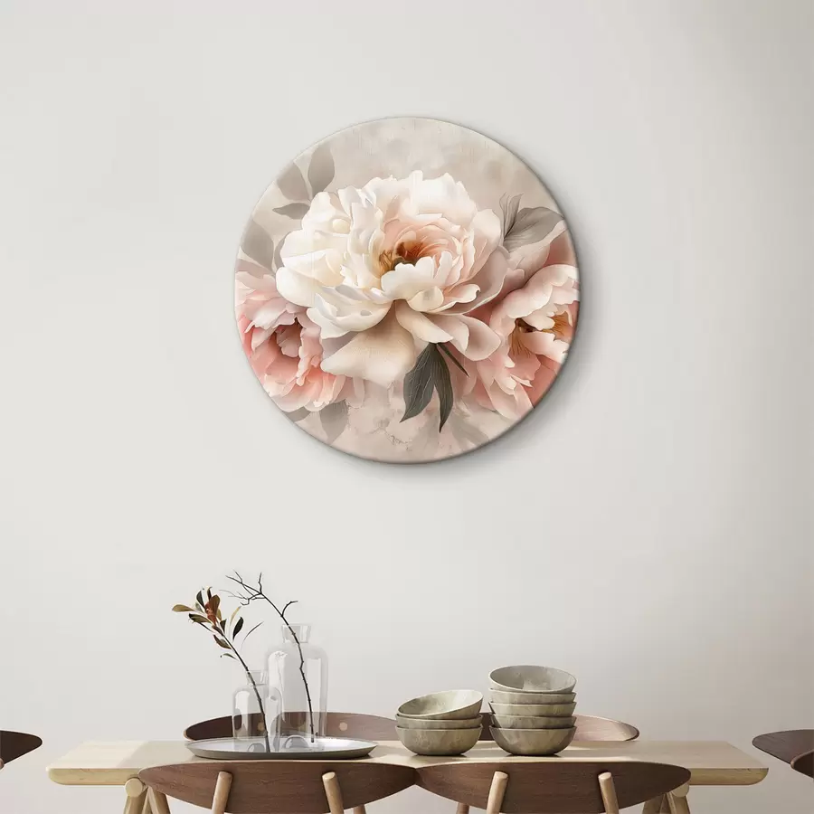 Pilt Abstraktne roosades toonides pojengide kimp r39324