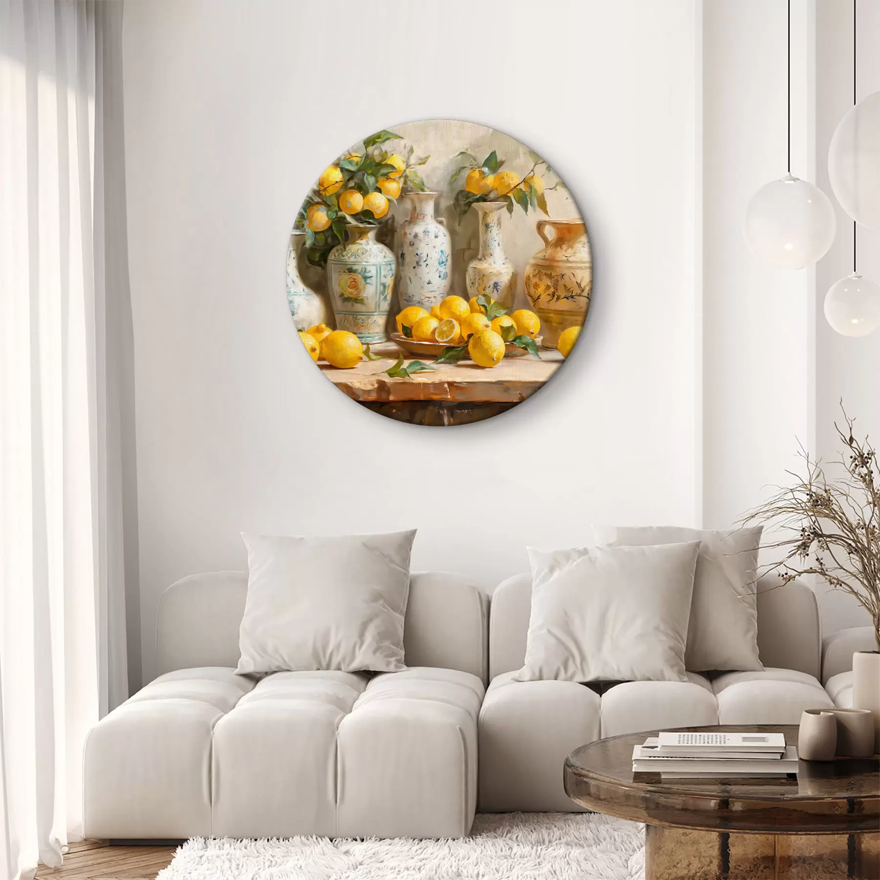 Pilt Laual sidrunid ja vintage vaasid r39833