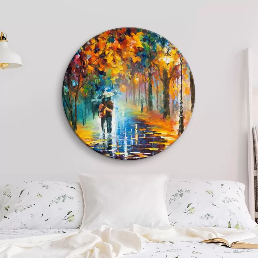 Pilt Paar vihmavarju all, sügis r15186