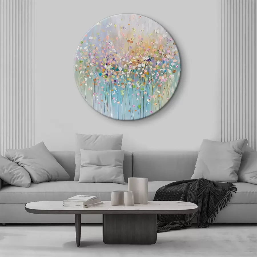 Pilt Värviline kuivlillede trükitud tekstuur r38426