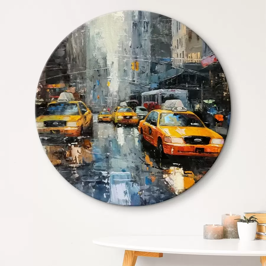 Pilt New York City ja taksod ja autod r39537