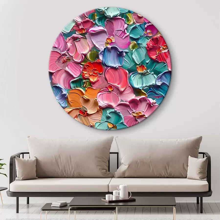 Fototapeedid Lilleline akrüülkompositsioon pintslitõmmetega" r39736