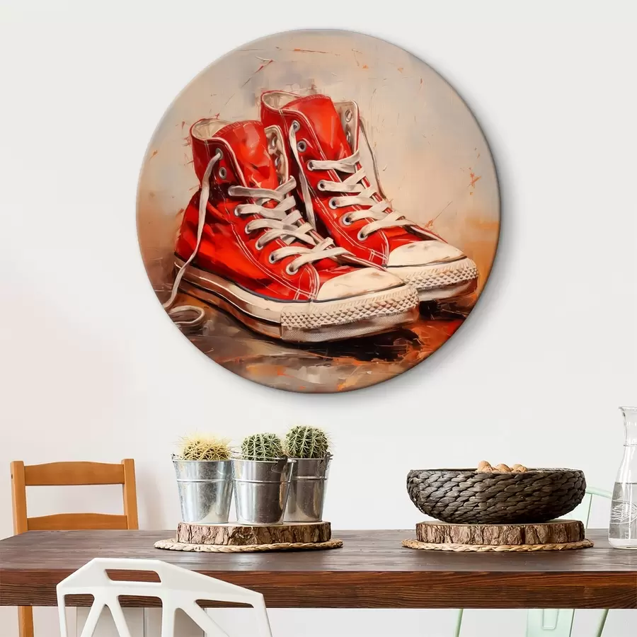 Pilt Punased valgete paeltega tossud r40219