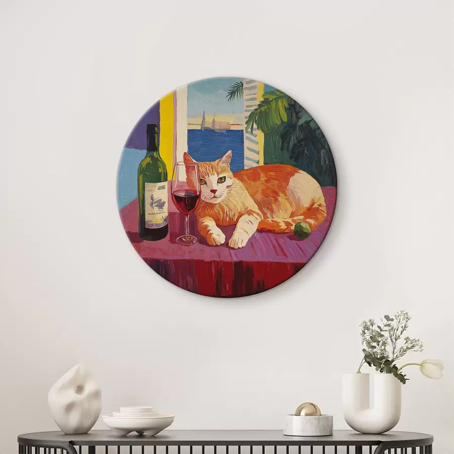 Pilt Kass ja vein r40269