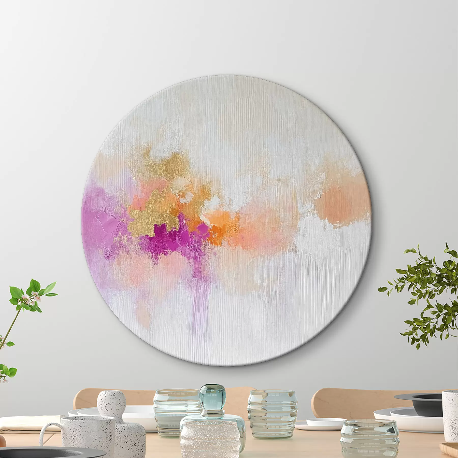 Pilt Abstraktne joonistus värvitõmmetega r40278