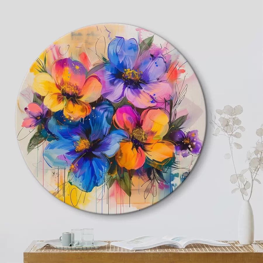 Pilt Lilled abstraktsel taustal r40373