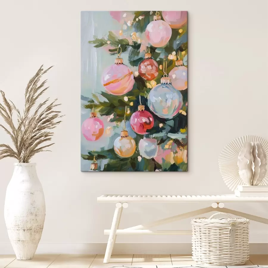 Pilt Mitmevärvilised pallid jõulupuul s42104