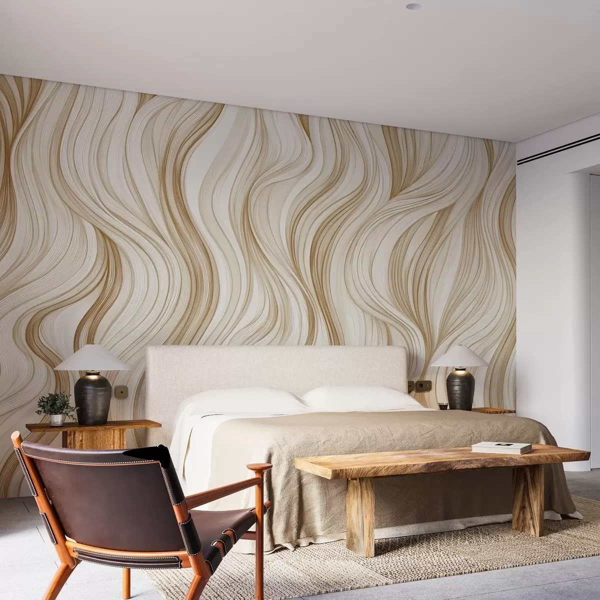 Fototapeedid Siledad vertikaalsed lained w02505