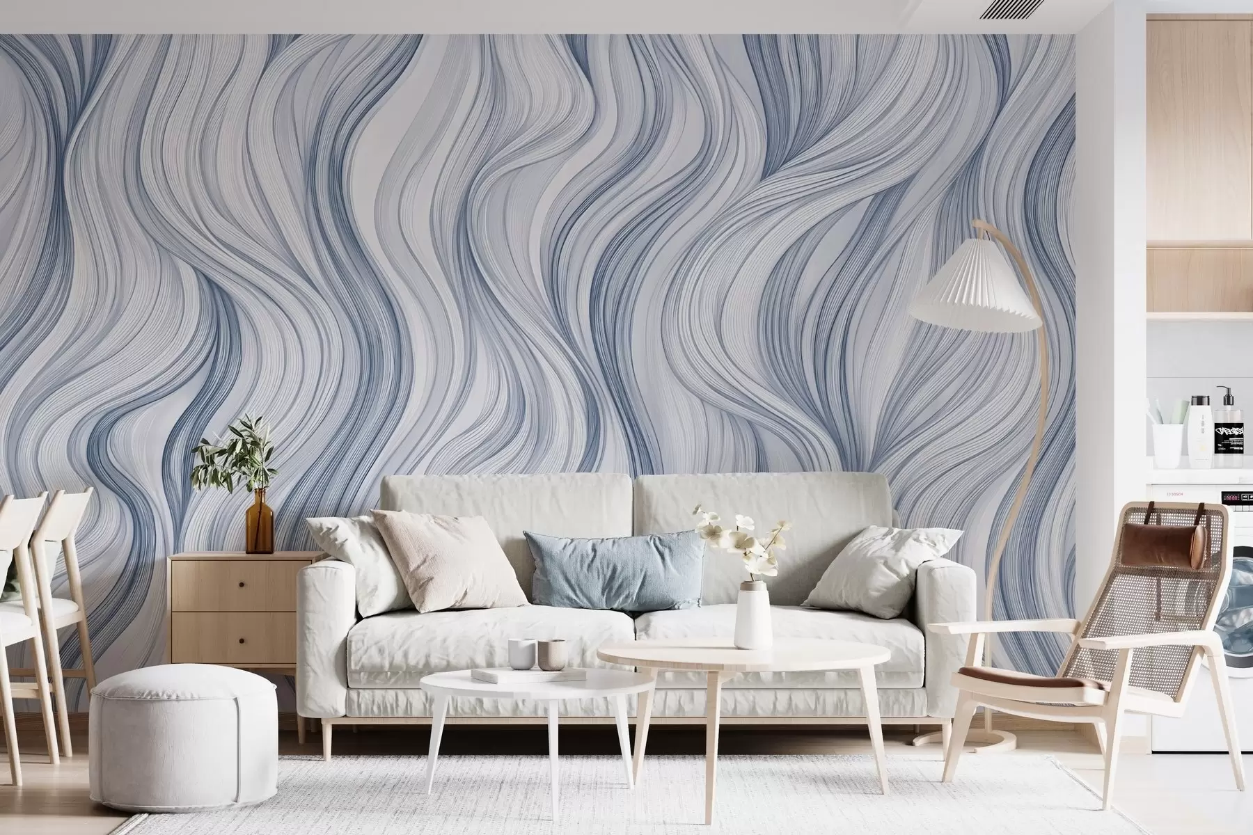 Fototapeedid Siledad vertikaalsed lained w02505v1