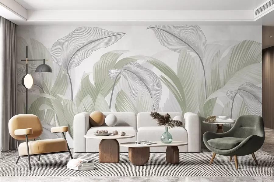 Fototapeedid Lopsakas lehestik w02508v3