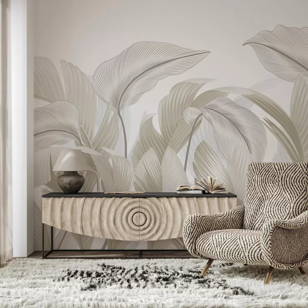 Fototapeedid Lopsakas lehestik w02508v4