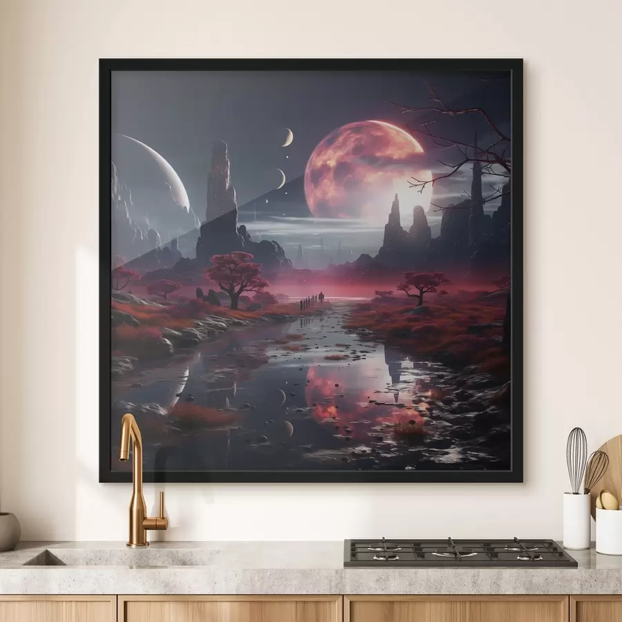 Fototapeedid Müstiline reis välismaistele punastele rannikutele f37391