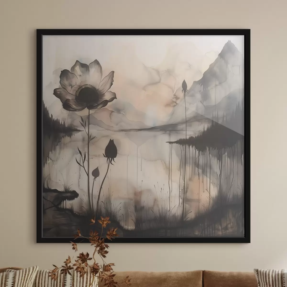 Plakat Lille ja järve kujutis f38161