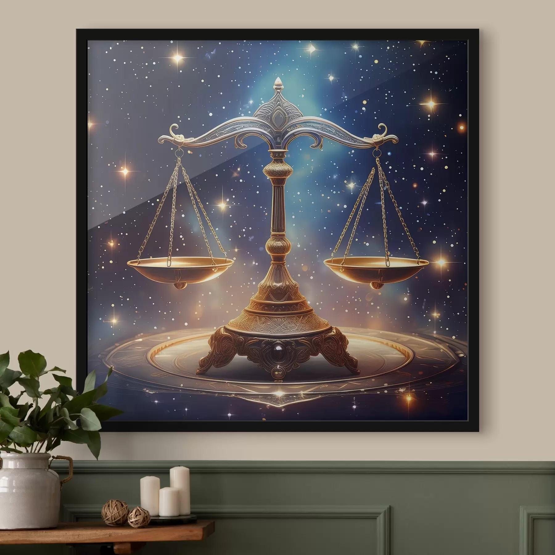 Pilt Taevalikud õigluse kaalud ootavad tasakaalu f39056