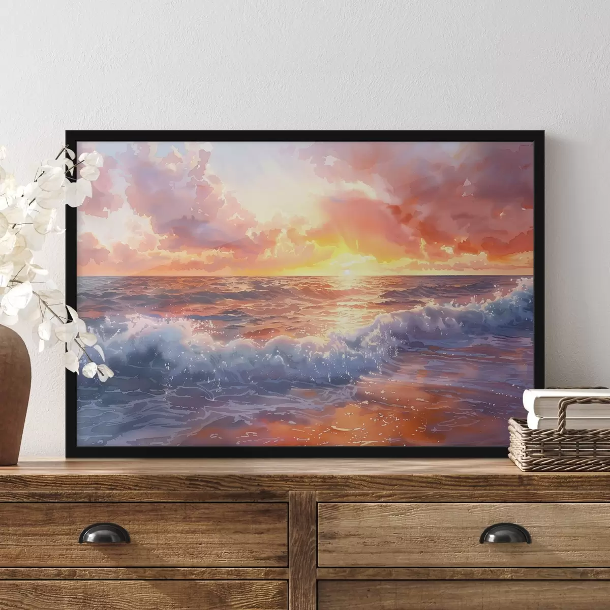 Plakat Päikeseloojang üle ookeani f38476