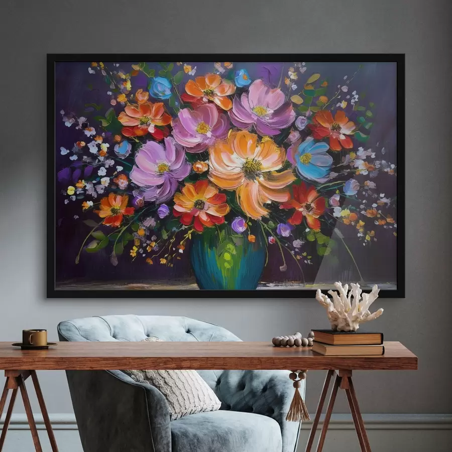 Fototapeedid Lillede maalimine vaasis f38660