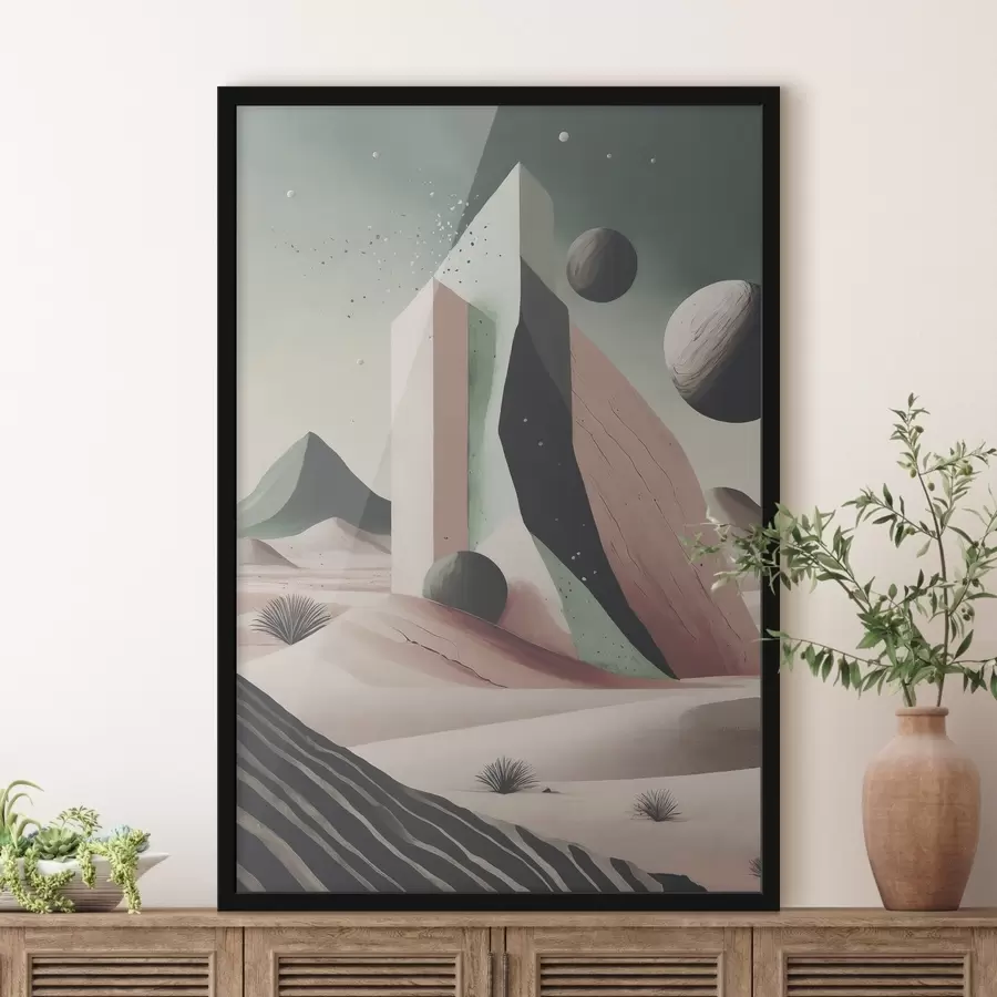 Fototapeedid Digitaalne kõrbemaastik kunst f37363